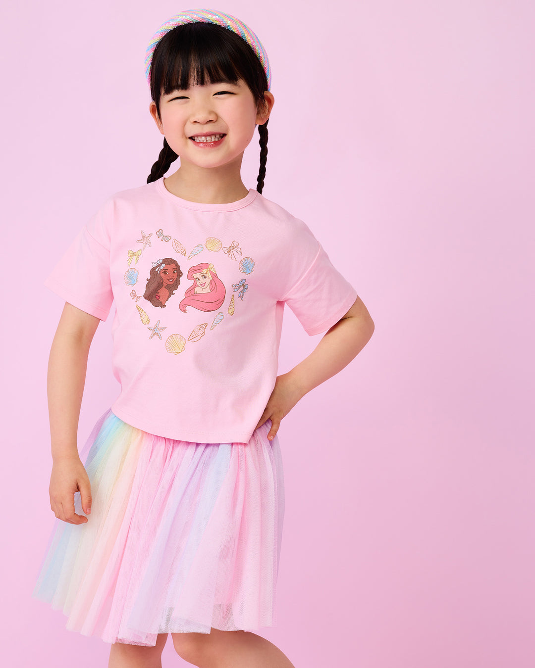 DISNEY PRINCESS SET IN BABY PINK