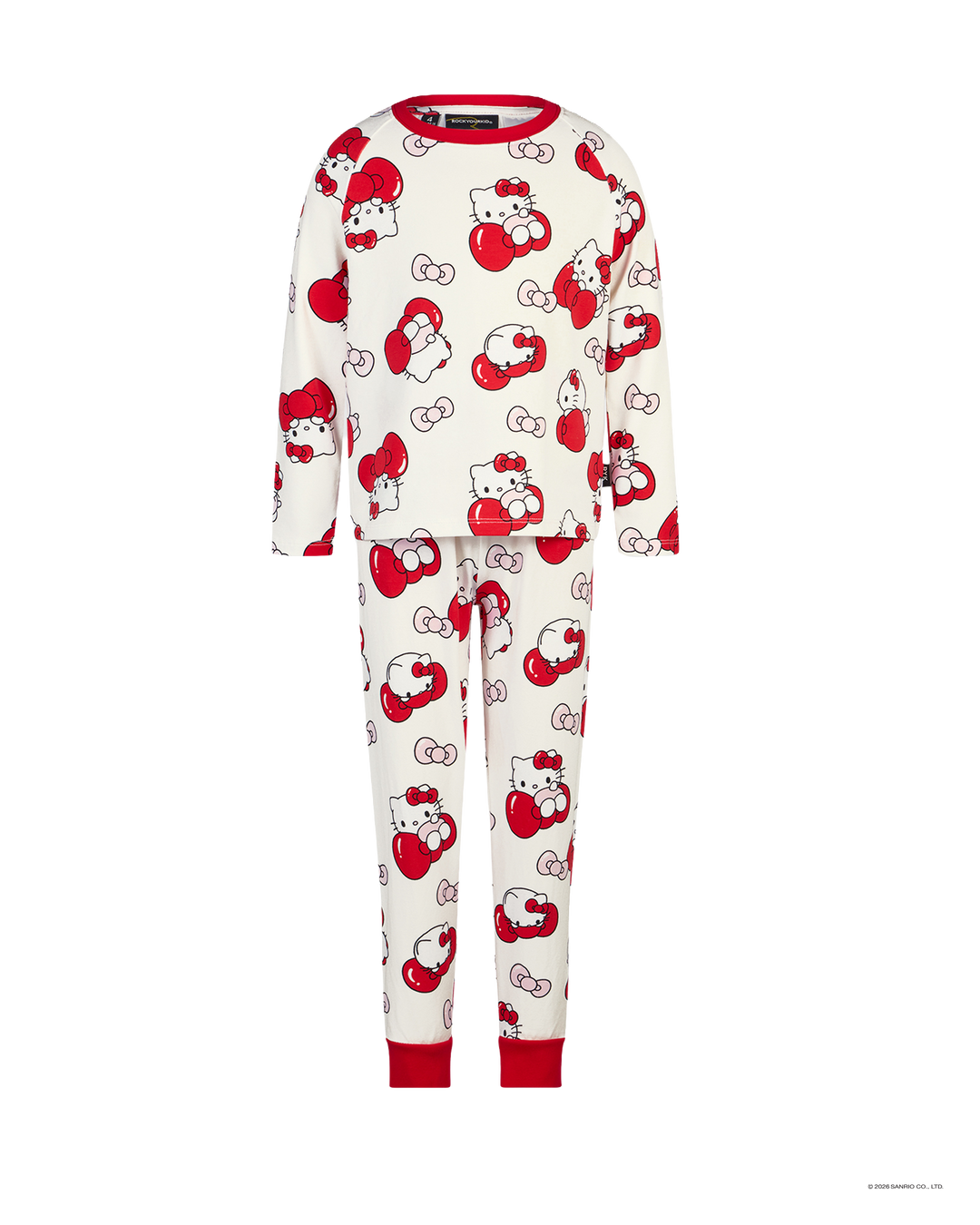 HELLO KITTY QUIRKY LONG SLEEVE RAGLAN PJ SET