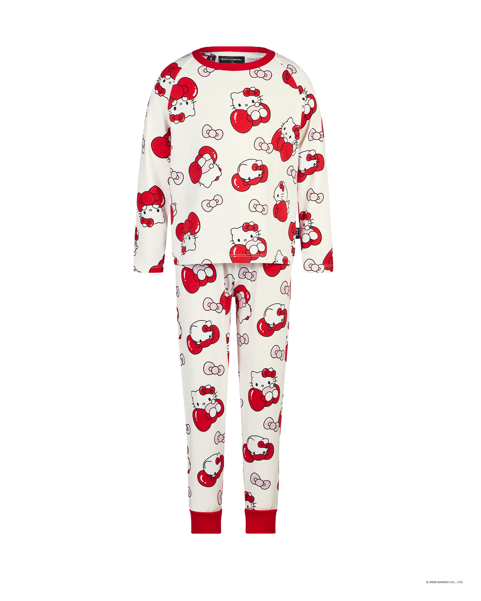 HELLO KITTY QUIRKY LONG SLEEVE RAGLAN PJ SET