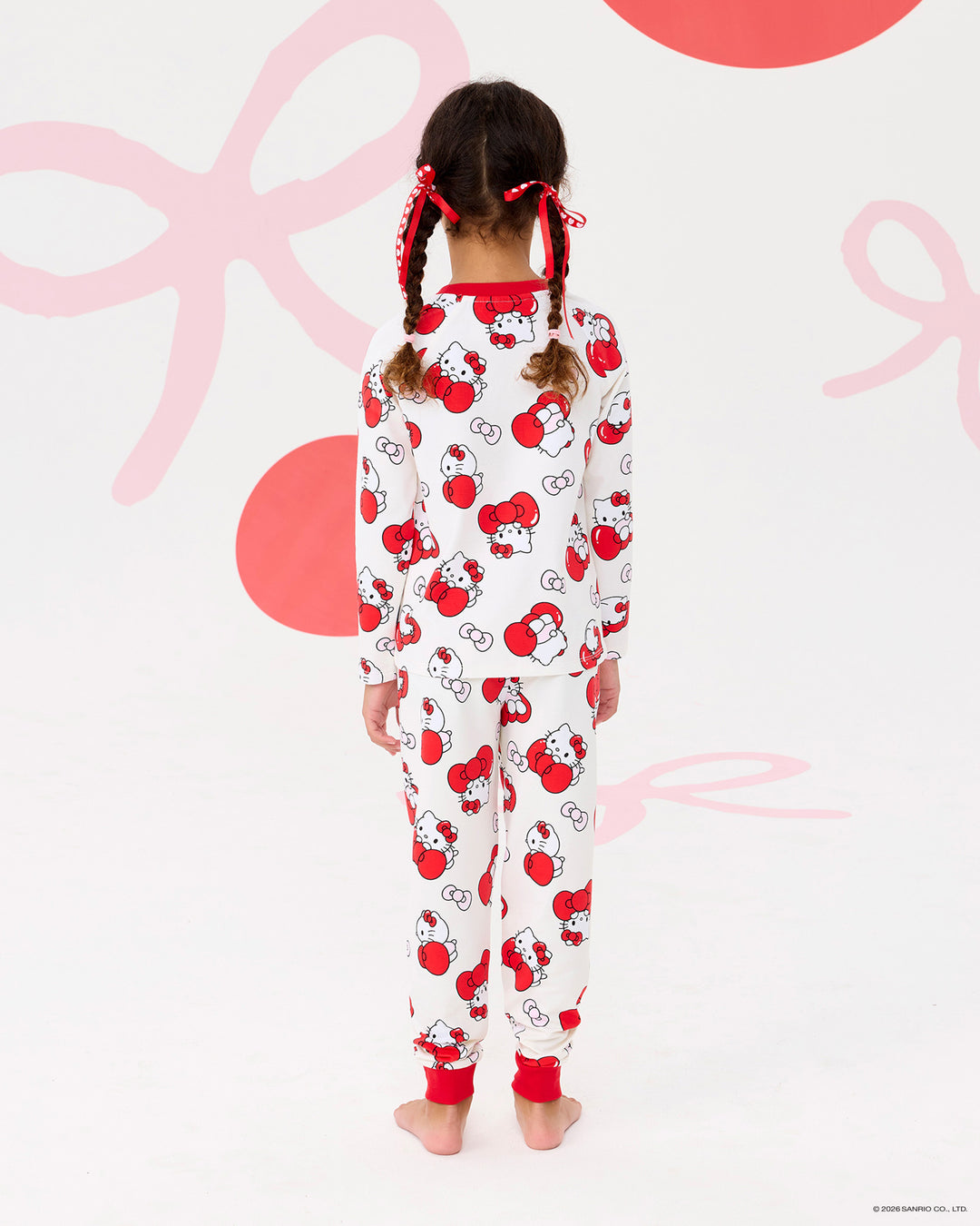 HELLO KITTY QUIRKY LONG SLEEVE RAGLAN PJ SET