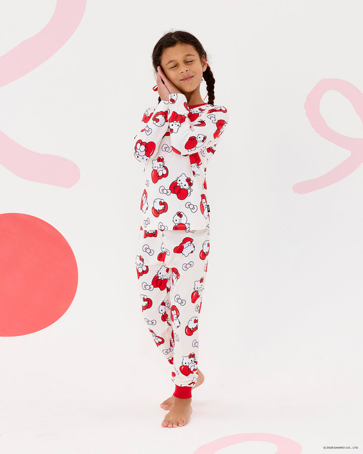 HELLO KITTY QUIRKY LONG SLEEVE RAGLAN PJ SET