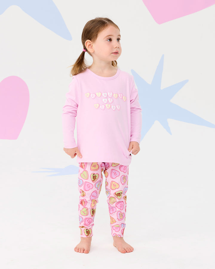 DISNEY PRINCESS PRINCESS AT HEART LONG SLEEVE PJ SET