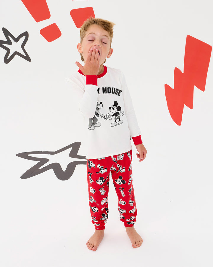 MICKEY MOUSE FUNNY US LONG SLEEVE PJ SET
