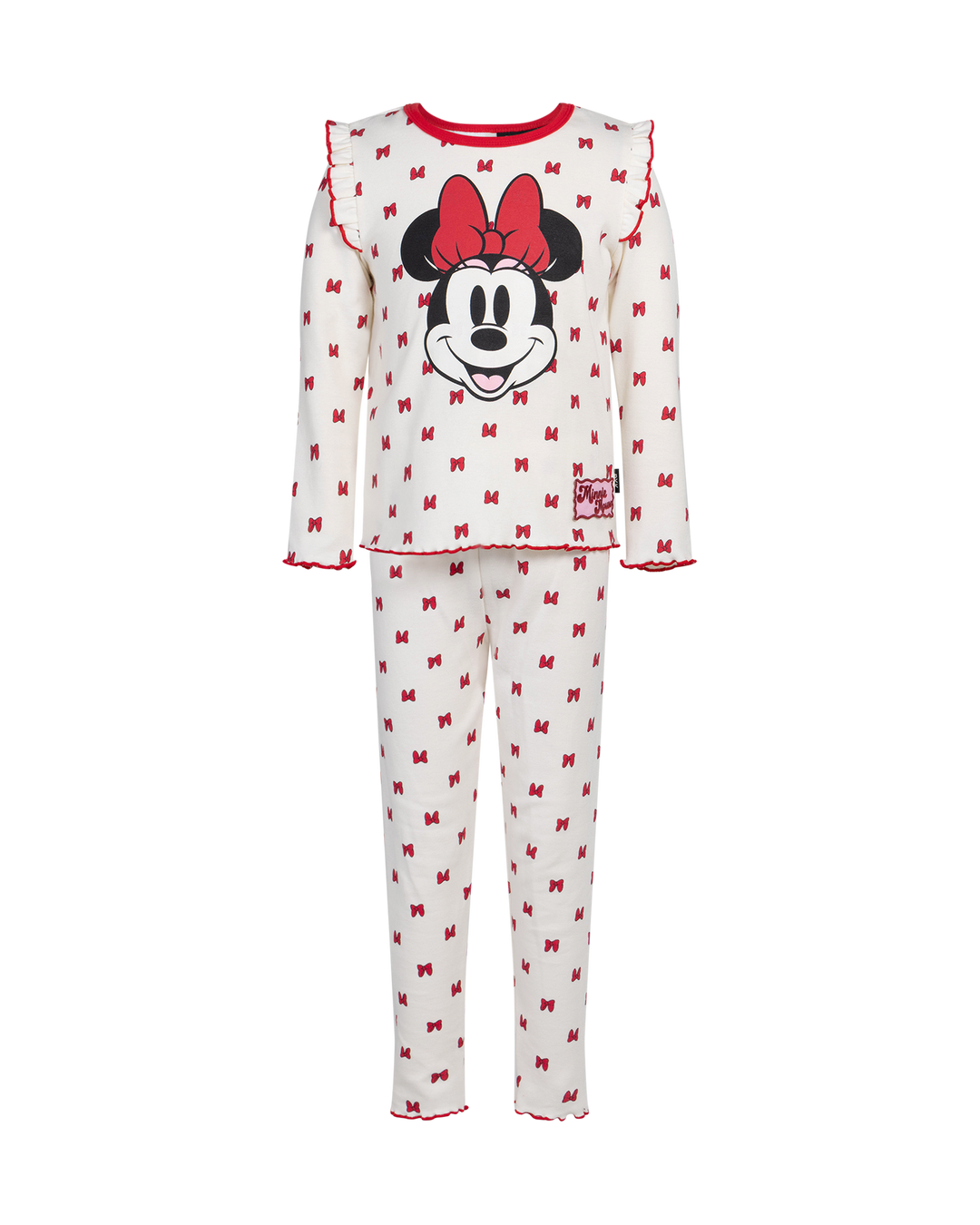 MINNIE MOUSE MINNIE BOW LONG SLEEVE RIB PJ SET
