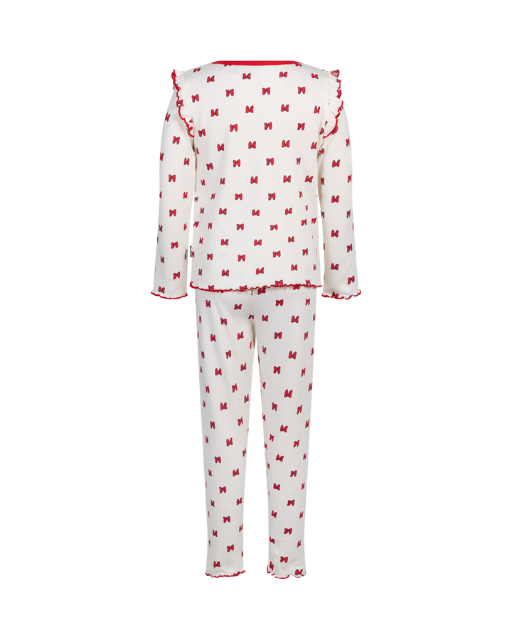 MINNIE MOUSE MINNIE BOW LONG SLEEVE RIB PJ SET