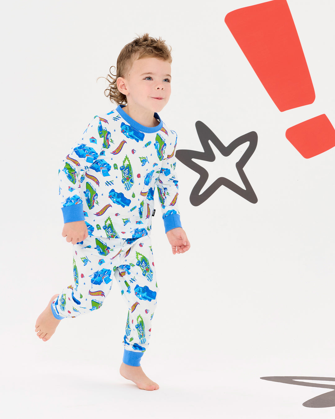 HOT WHEELS PUSH YOUR LIMITS LONG SLEEVE PJ SET | Rock Your Baby