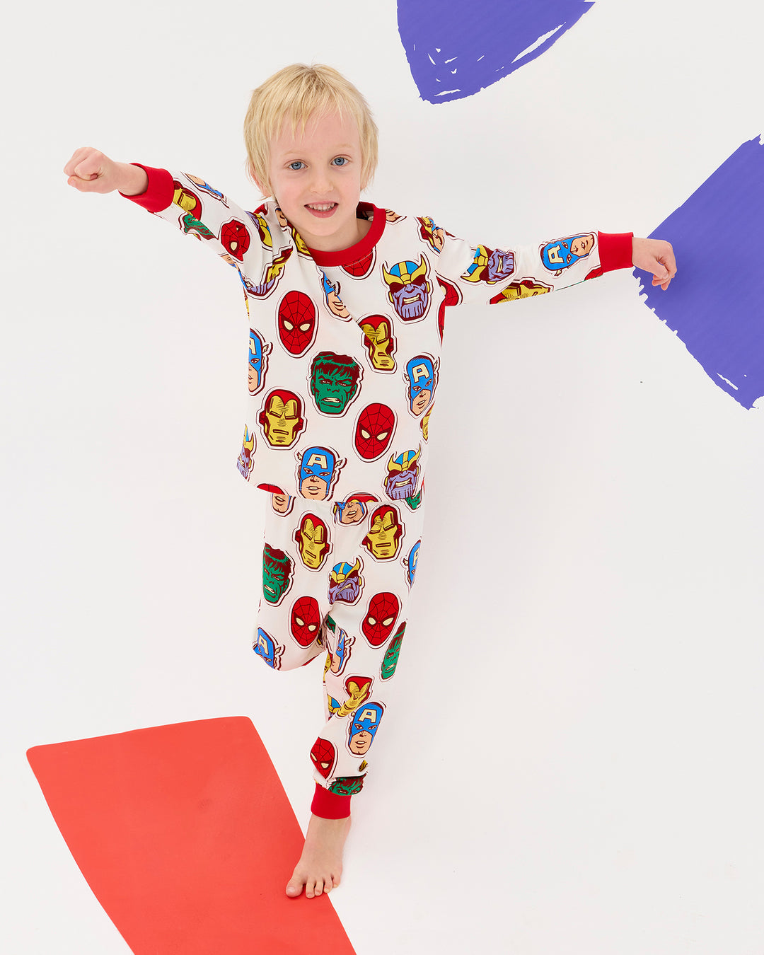 MARVEL HEROES LONG LEEVE PJ SET