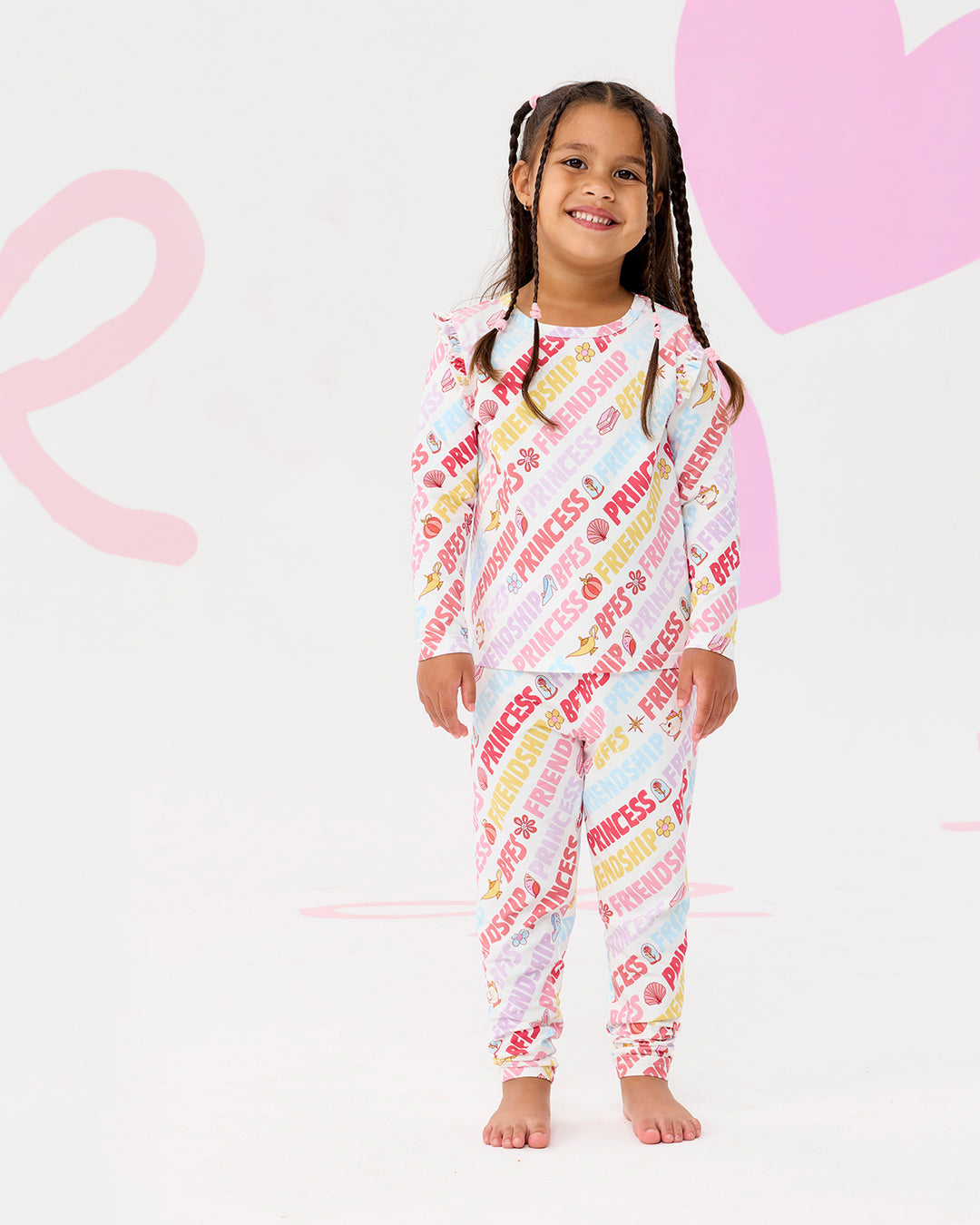 DISNEY PRINCESS BFFS LONG SLEEVE PJ SET