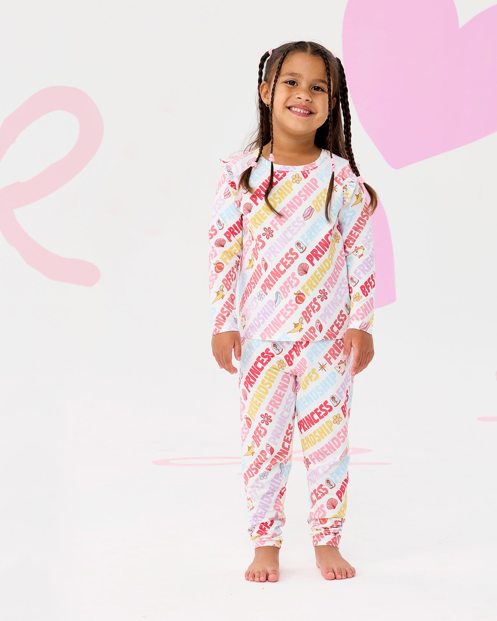 DISNEY PRINCESS BFFS LONG SLEEVE PJ SET