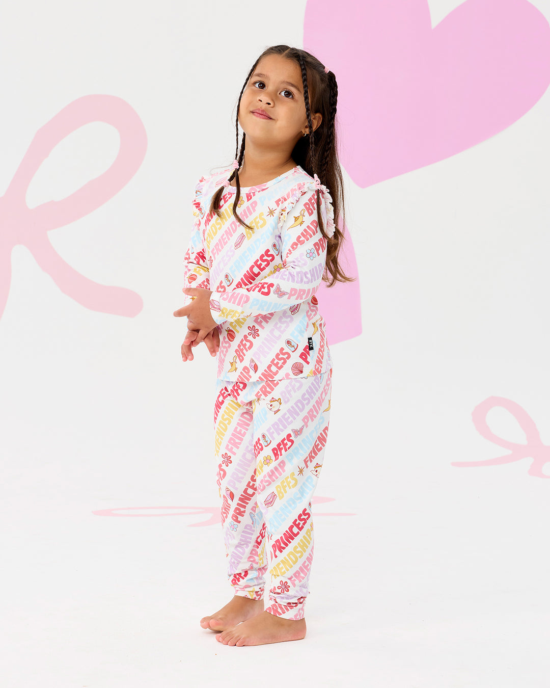 DISNEY PRINCESS BFFS LONG SLEEVE PJ SET | Rock Your Baby