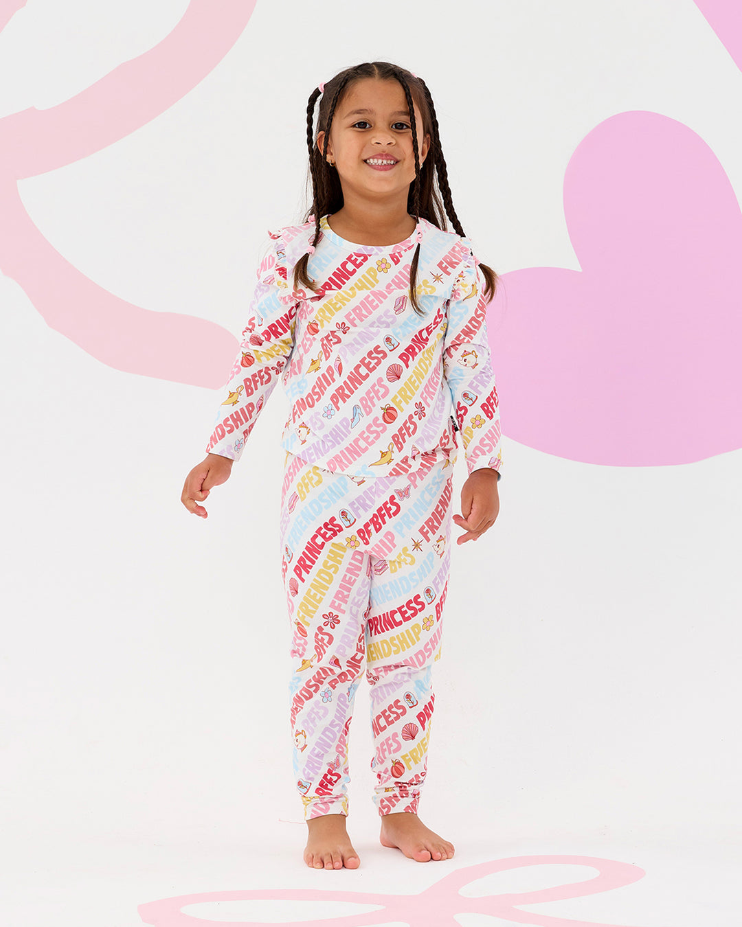 DISNEY PRINCESS BFFS LONG SLEEVE PJ SET