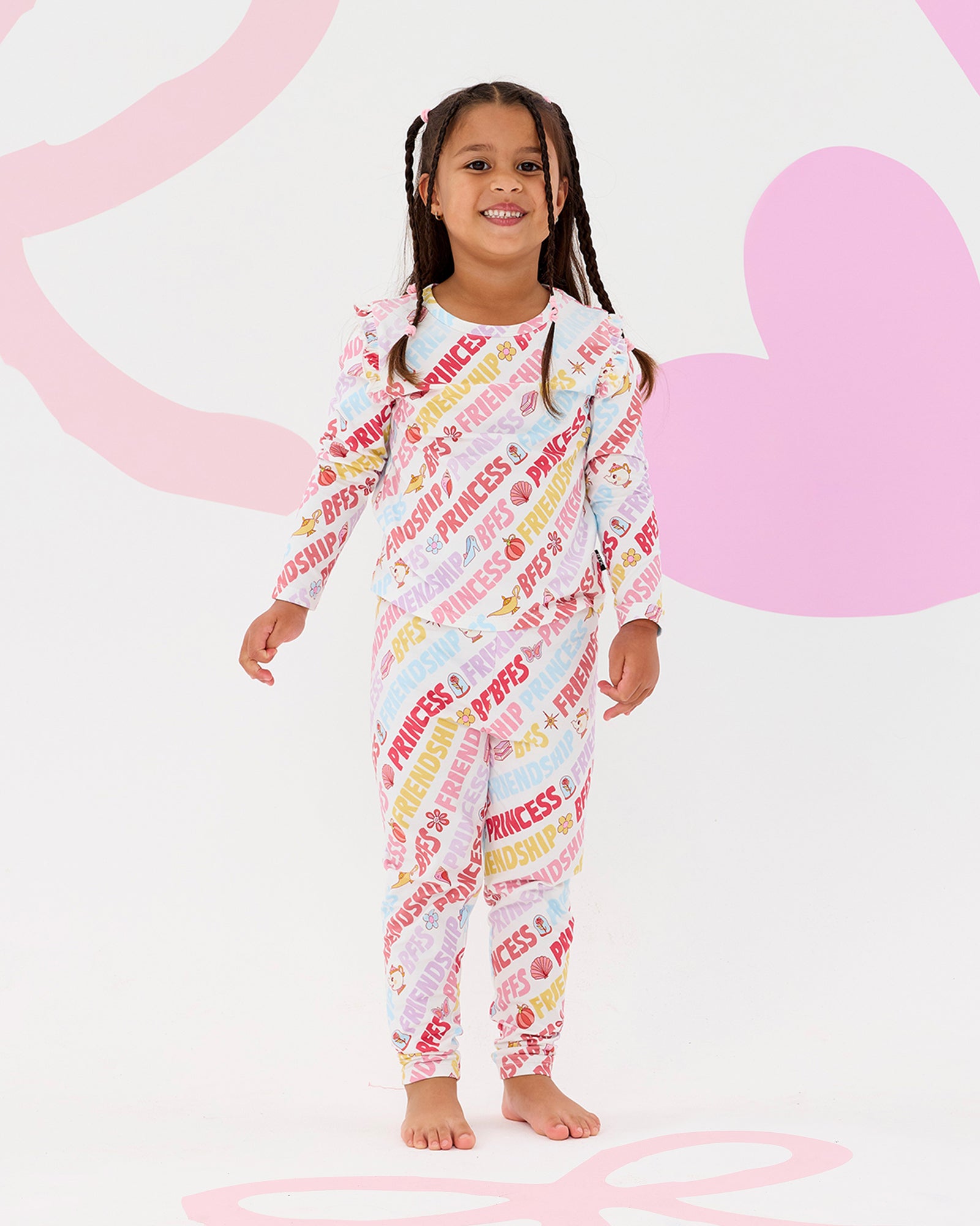 DISNEY PRINCESS BFFS LONG SLEEVE PJ SET