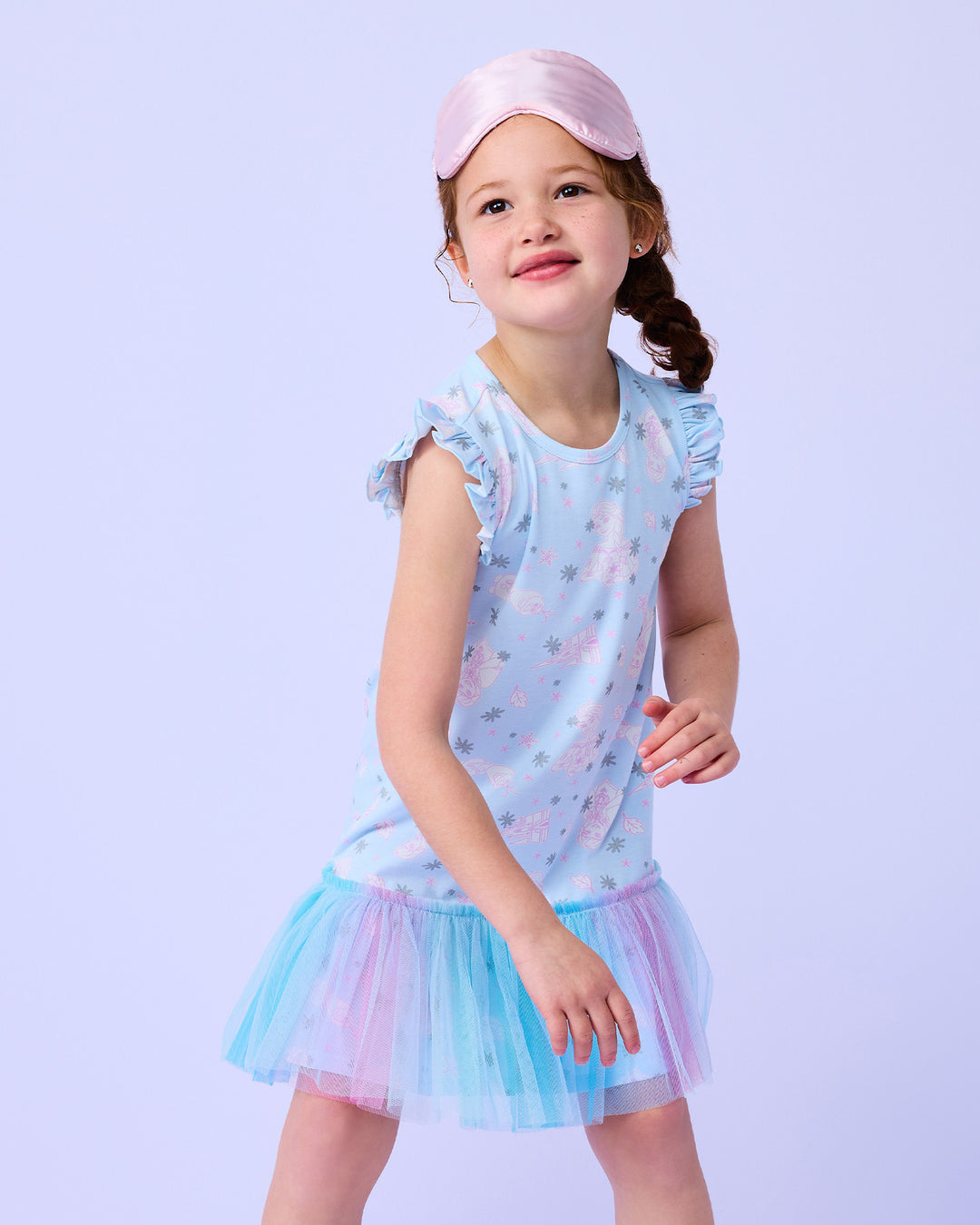 FROZEN NIGHTIE IN OMBRE BLUE