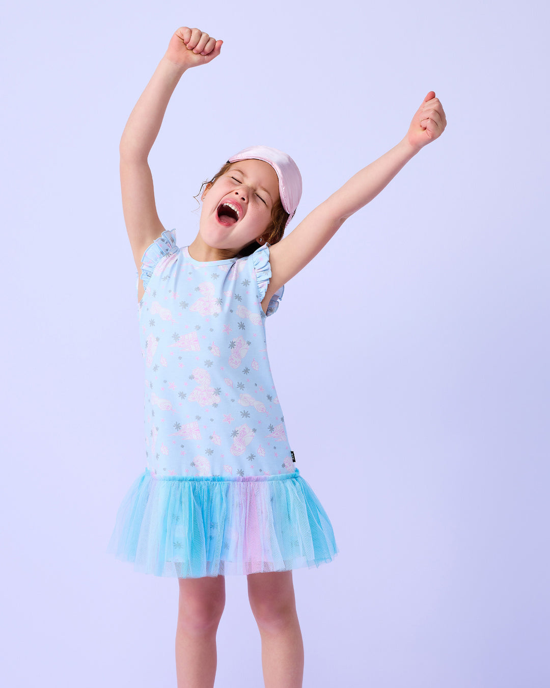 FROZEN NIGHTIE IN OMBRE BLUE