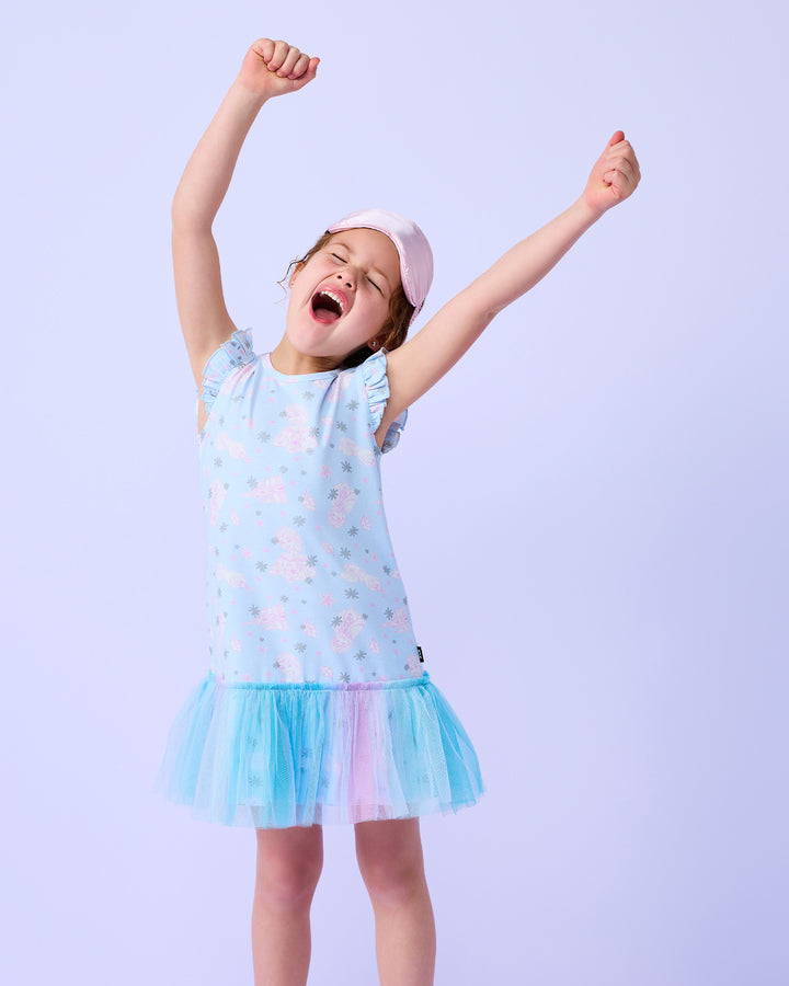 FROZEN NIGHTIE IN OMBRE BLUE