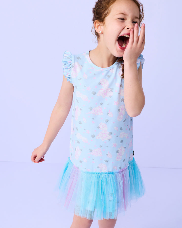 FROZEN NIGHTIE IN OMBRE BLUE