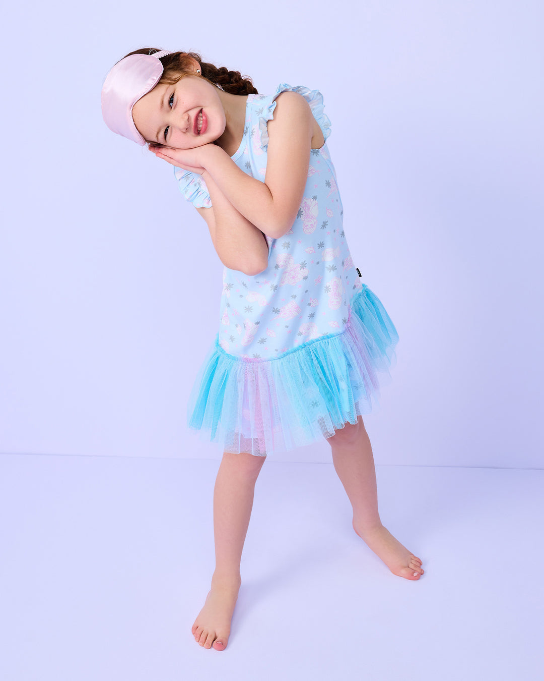 FROZEN NIGHTIE IN OMBRE BLUE
