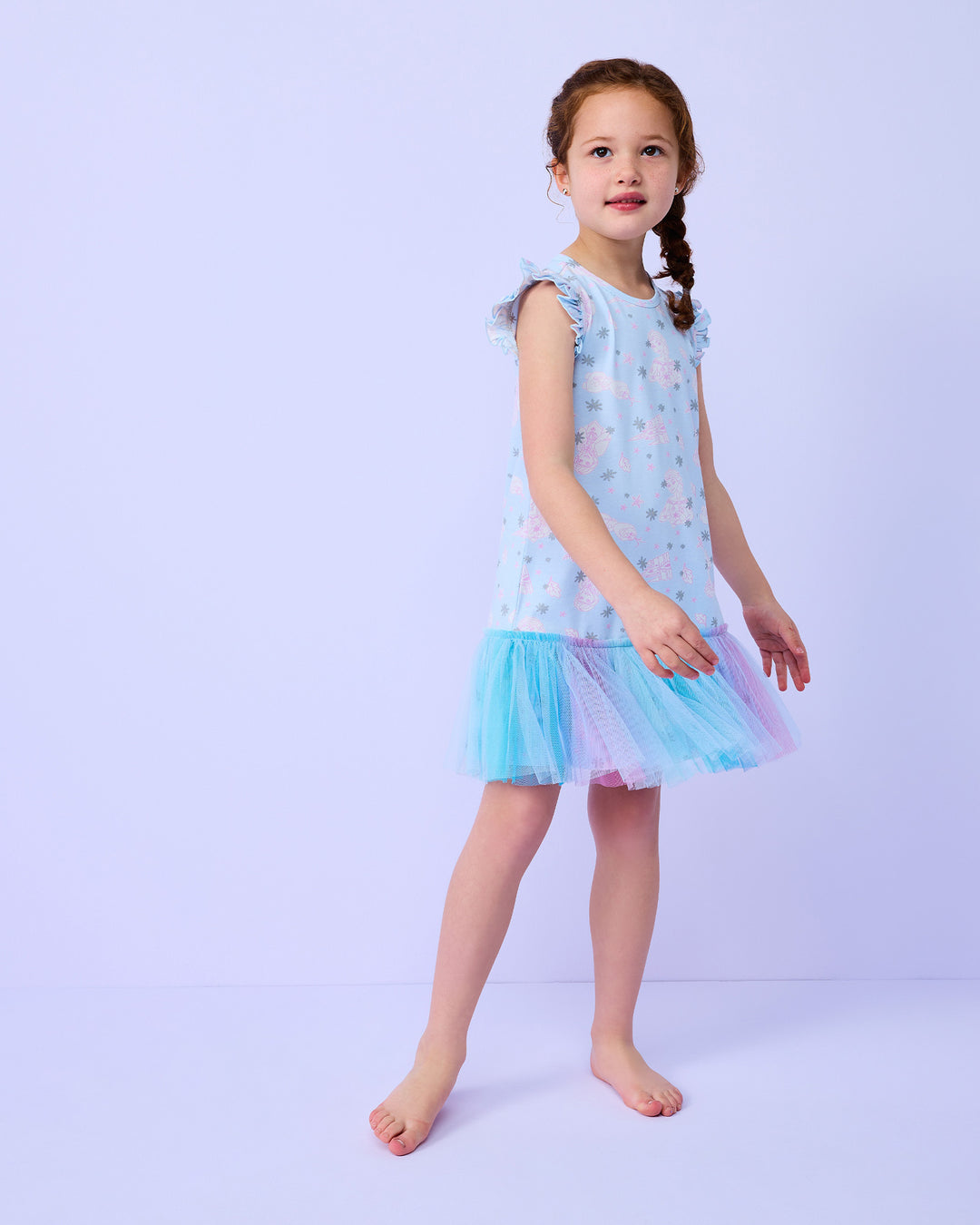 FROZEN NIGHTIE IN OMBRE BLUE