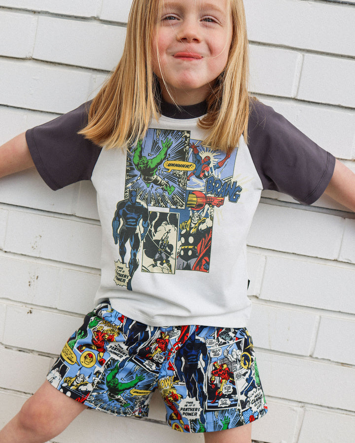 MARVEL RAGLAN SLEEP SET IN GREY