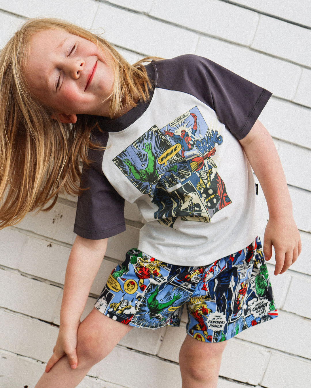 MARVEL RAGLAN SLEEP SET IN GREY