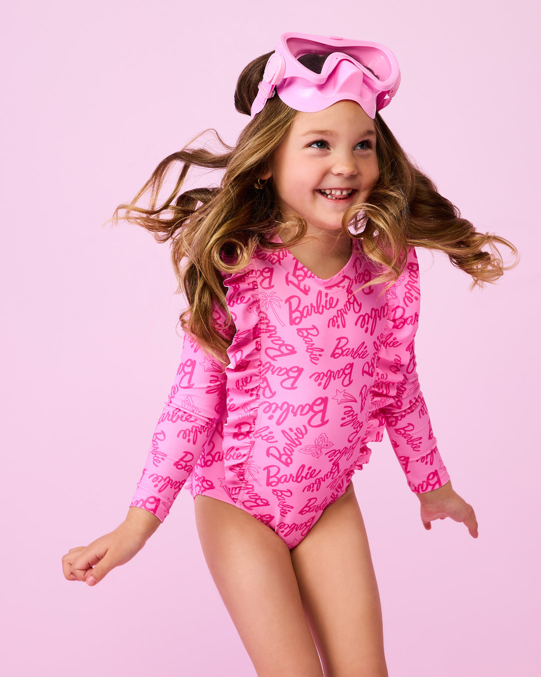 BARBIE SWIMSUIT IN MULTI PINK