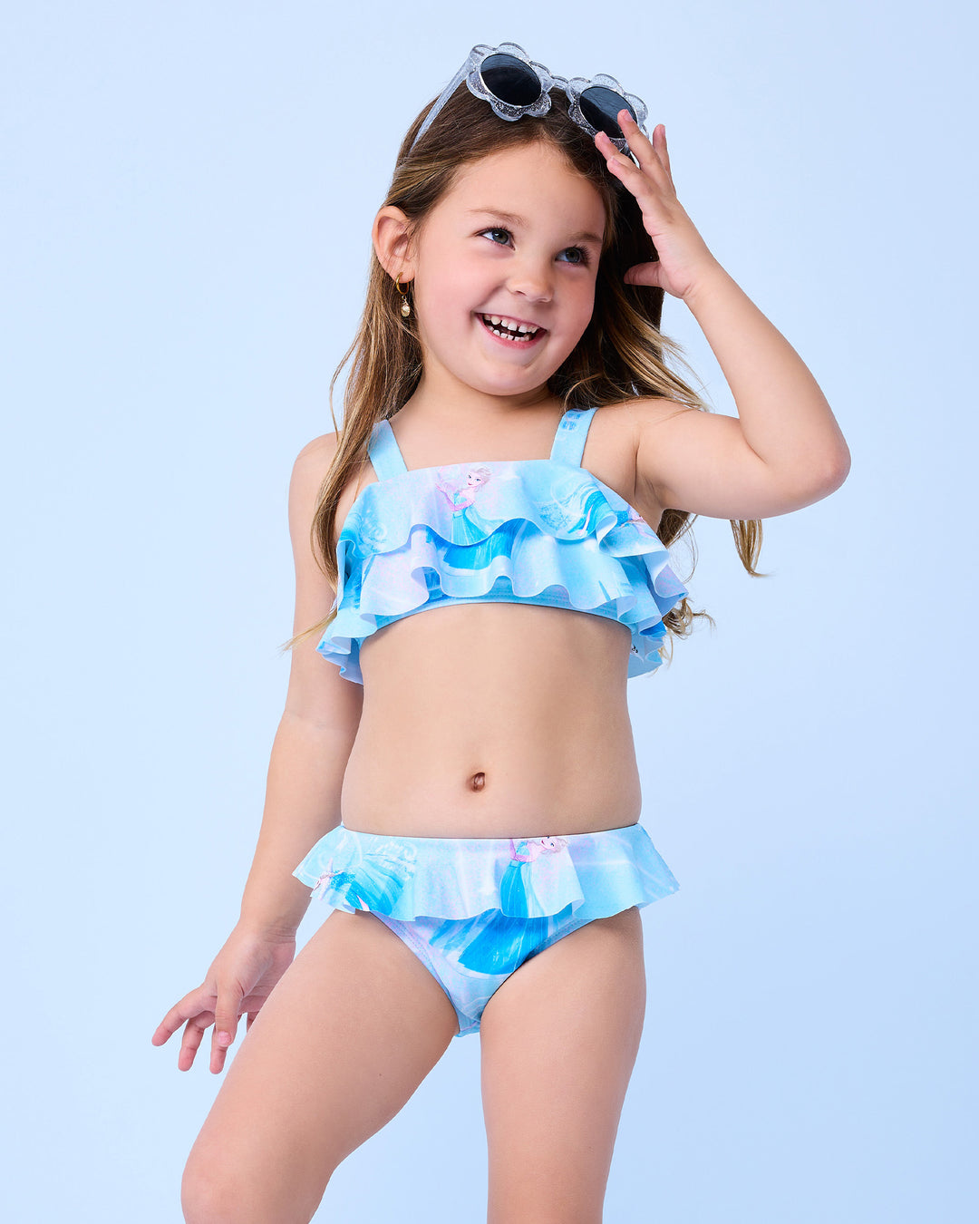 FROZEN SWIM SET IN AQUA SKY