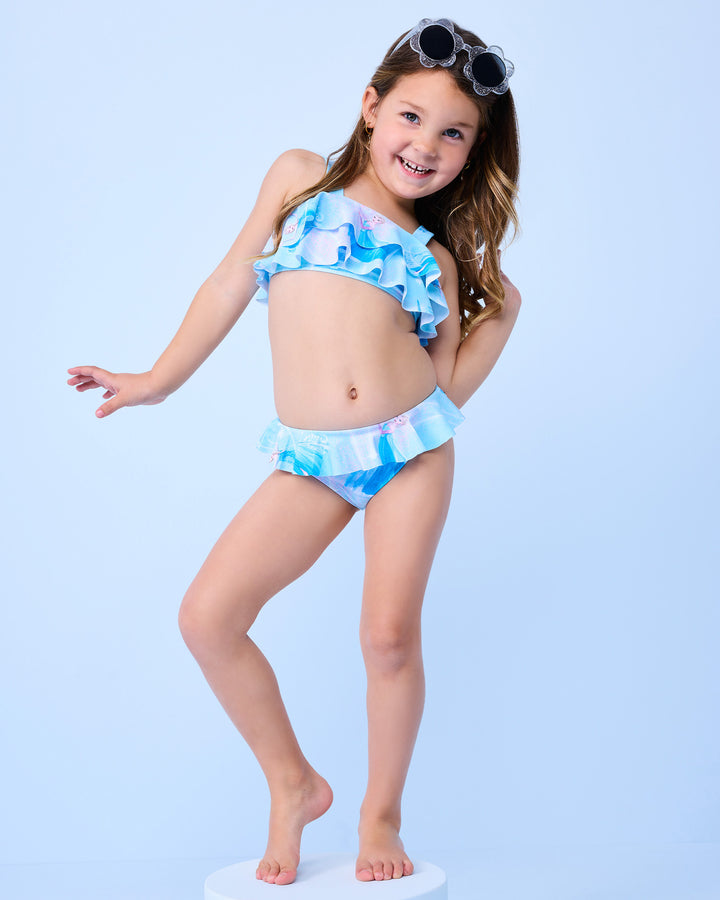 FROZEN SWIM SET IN AQUA SKY