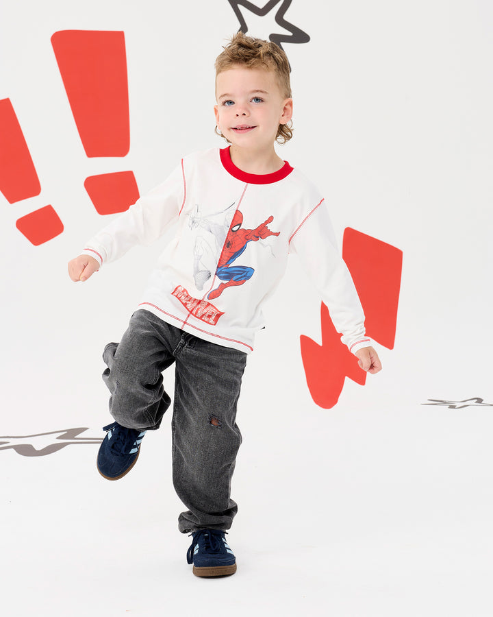 SPIDER-MAN ACTION LONG SLEEVE T-SHIRT | Rock Your Baby