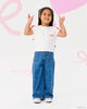 HELLO KITTY STICKERS SHORT SLEEVE RUFFLE T-SHIRT