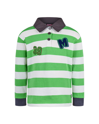 MARVEL HULK STRIPE LONG SLEEVE POLO