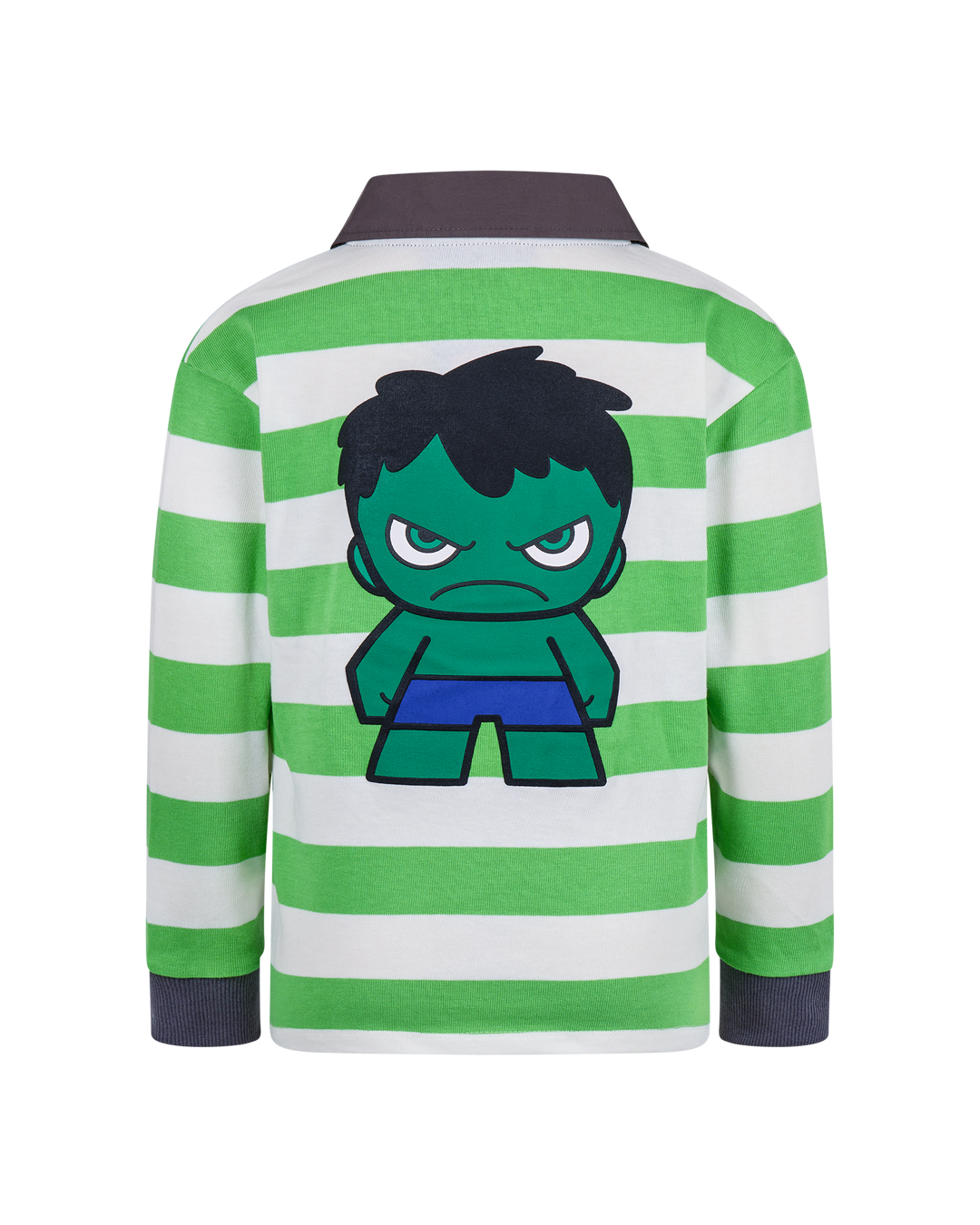 MARVEL HULK STRIPE LONG SLEEVE POLO