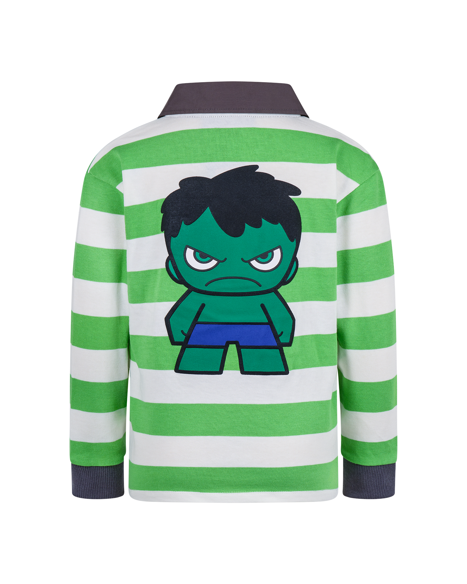 MARVEL HULK STRIPE LONG SLEEVE POLO