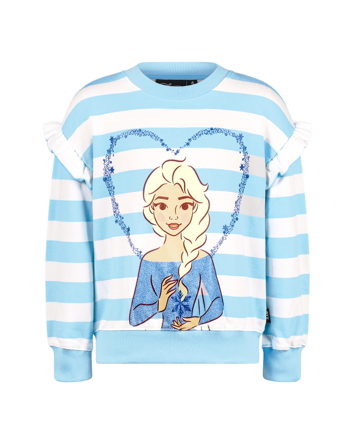 FROZEN ELSA STRIPE SWEATSHIRT