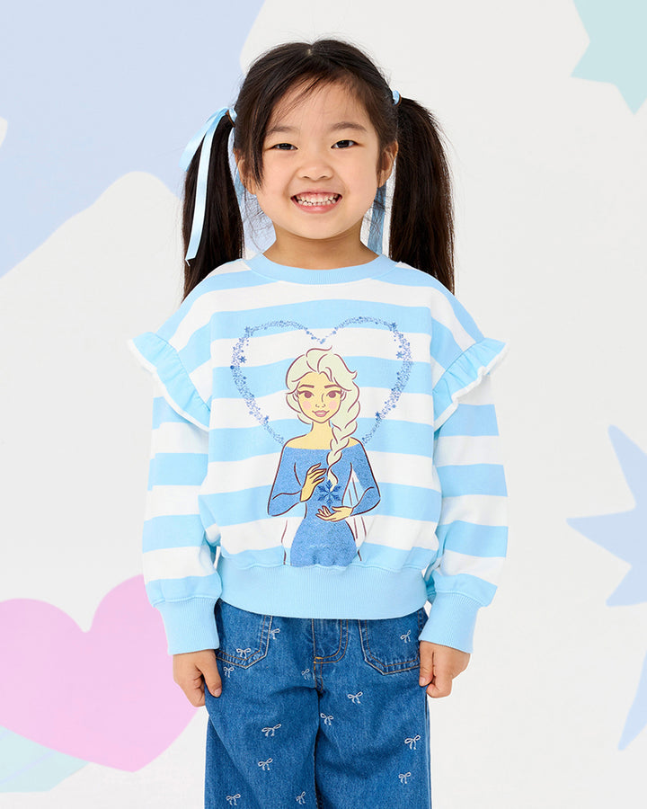 FROZEN ELSA STRIPE SWEATSHIRT
