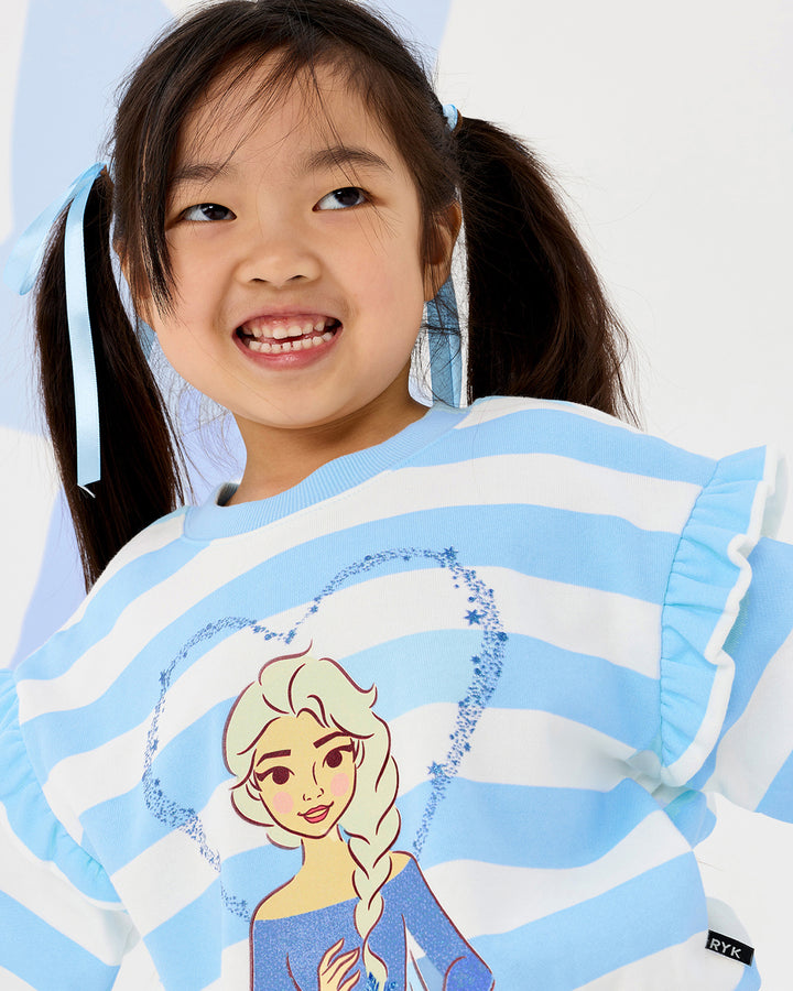 FROZEN ELSA STRIPE SWEATSHIRT