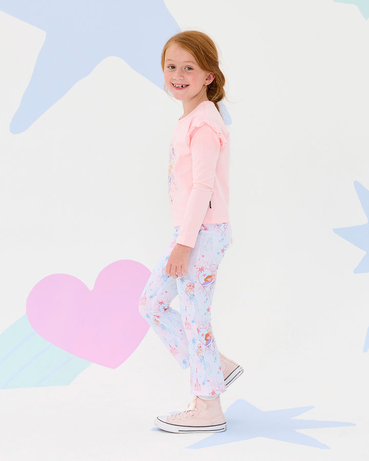FROZEN ELSA &amp; ANNA FRILL LONG SLEEVE T-SHIRT