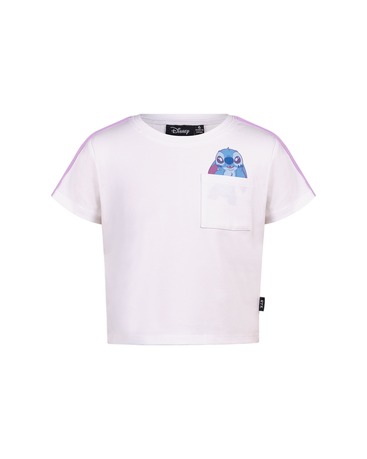 DISNEY STITCH &amp; ANGEL POCKET SHORT SLEEVE T-SHIRT