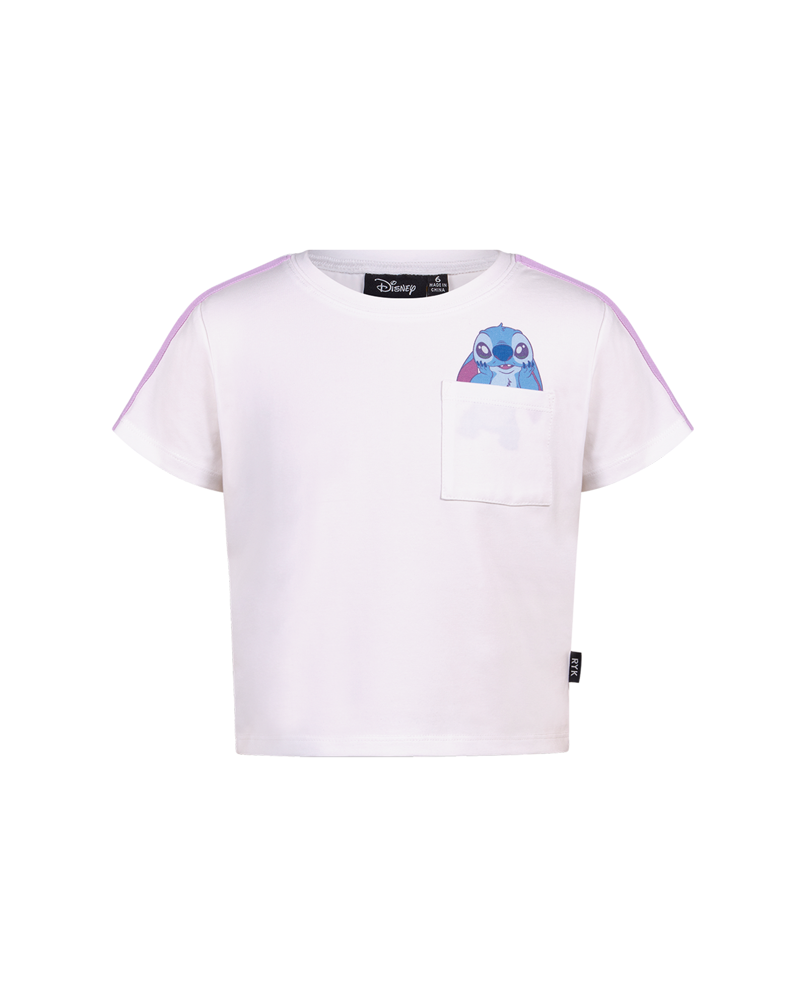 DISNEY STITCH & ANGEL POCKET SHORT SLEEVE T-SHIRT