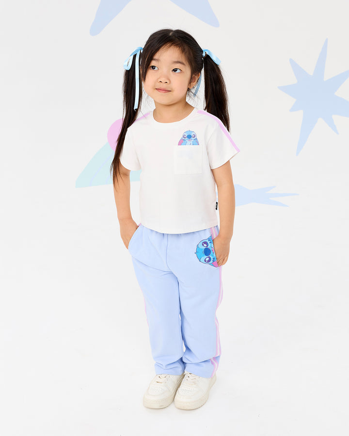 DISNEY STITCH &amp; ANGEL POCKET SHORT SLEEVE T-SHIRT