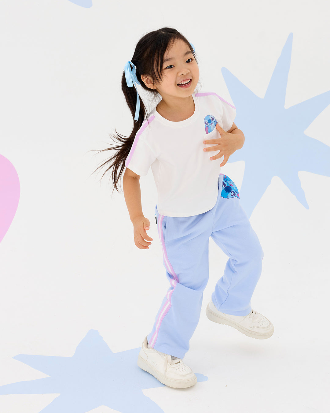 DISNEY STITCH &amp; ANGEL POCKET SHORT SLEEVE T-SHIRT