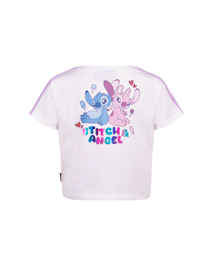 DISNEY STITCH &amp; ANGEL POCKET SHORT SLEEVE T-SHIRT
