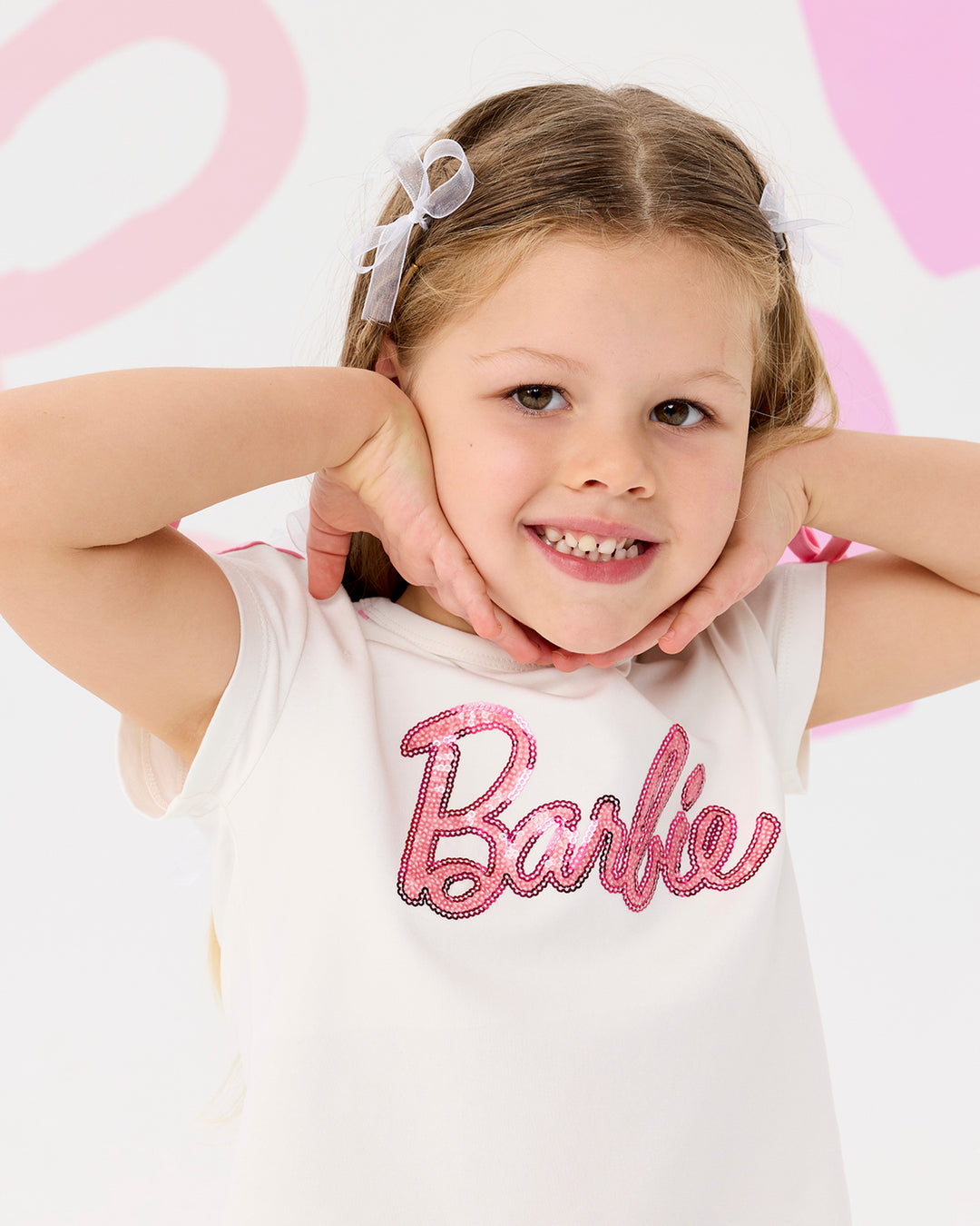 BARBIE SEQUIN SHORT SLEEVE T-SHIRT