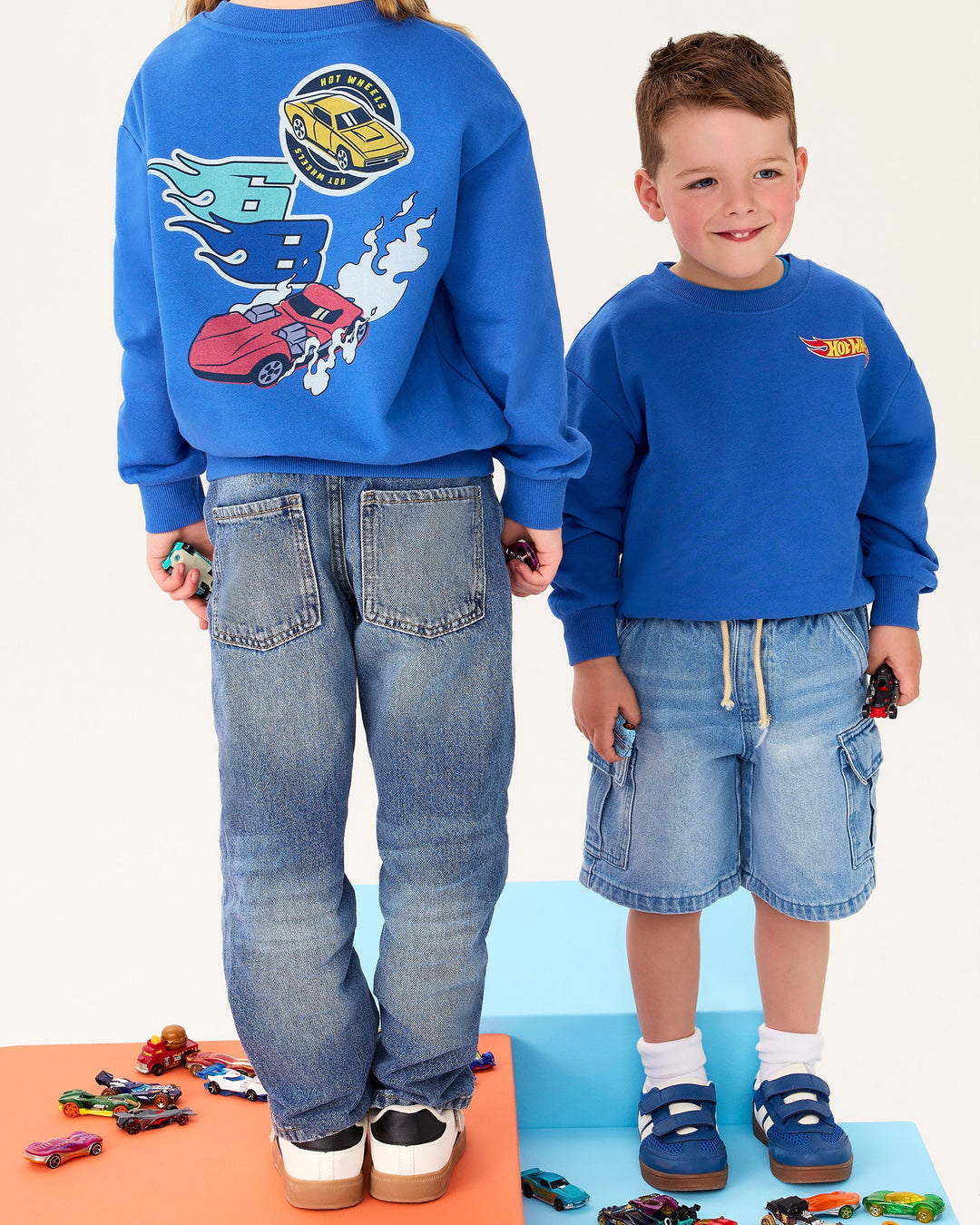 Hot Wheels Sweat in Blue - Rock Your Kid boys sweatshirt, view 2