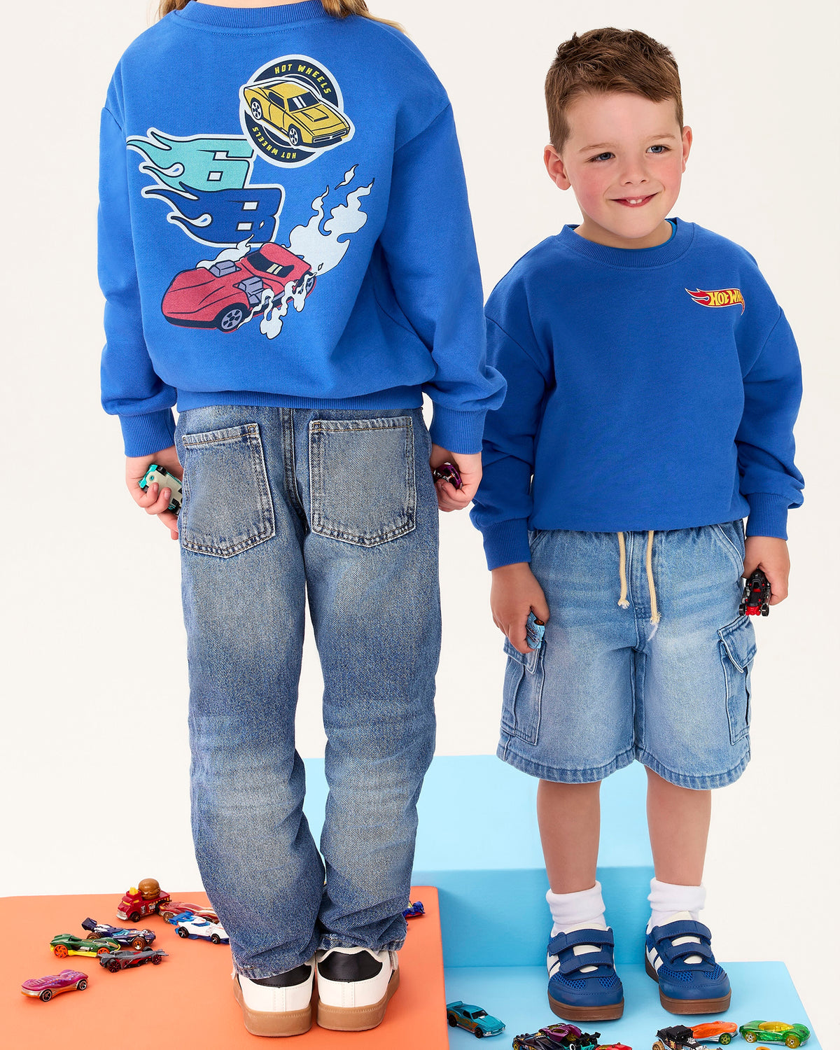 Hot Wheels Sweat in Blue - Rock Your Kid boys sweatshirt, view 2