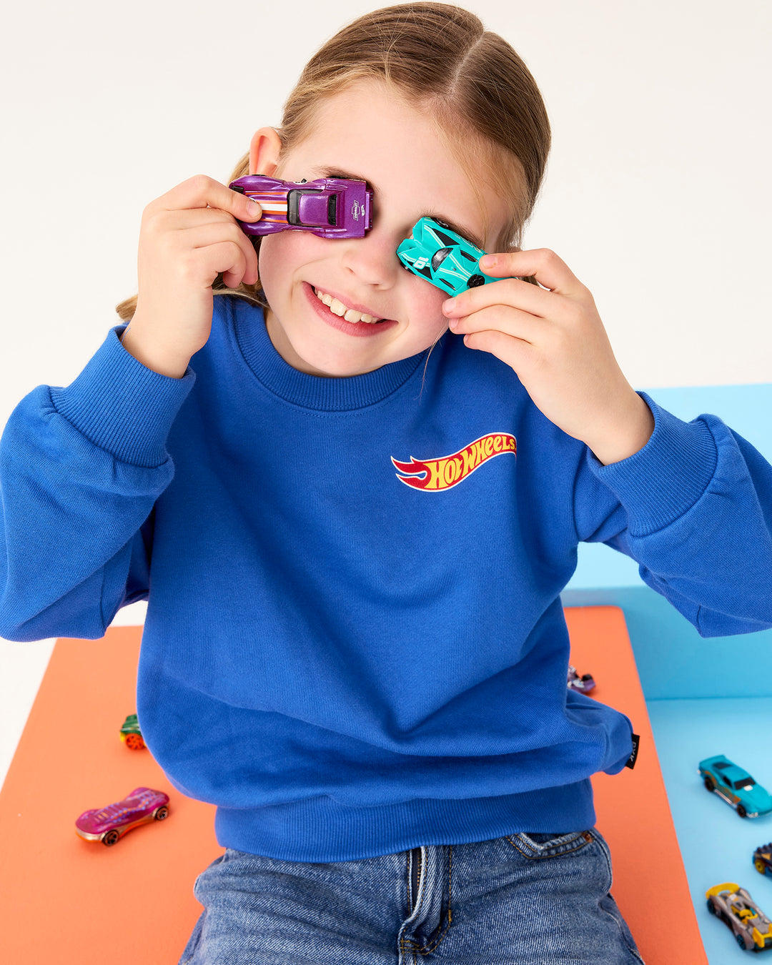Hot Wheels Sweat in Blue - Rock Your Kid boys sweatshirt, view 3