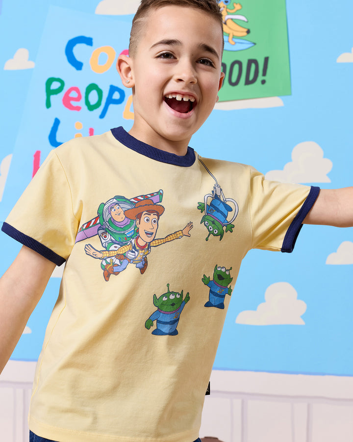 TOY STORY RINGER TEE - BUTTER