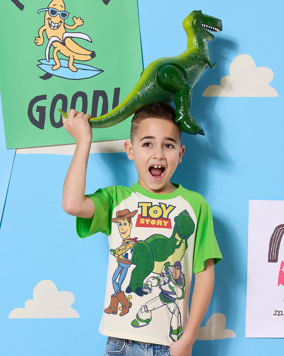 TOY STORY RAGLAN TEE - GREEN | Rock Your Baby
