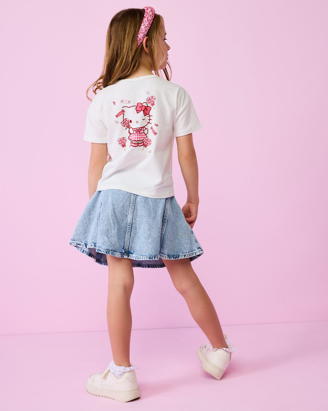 HELLO KITTY TEE IN WHITE