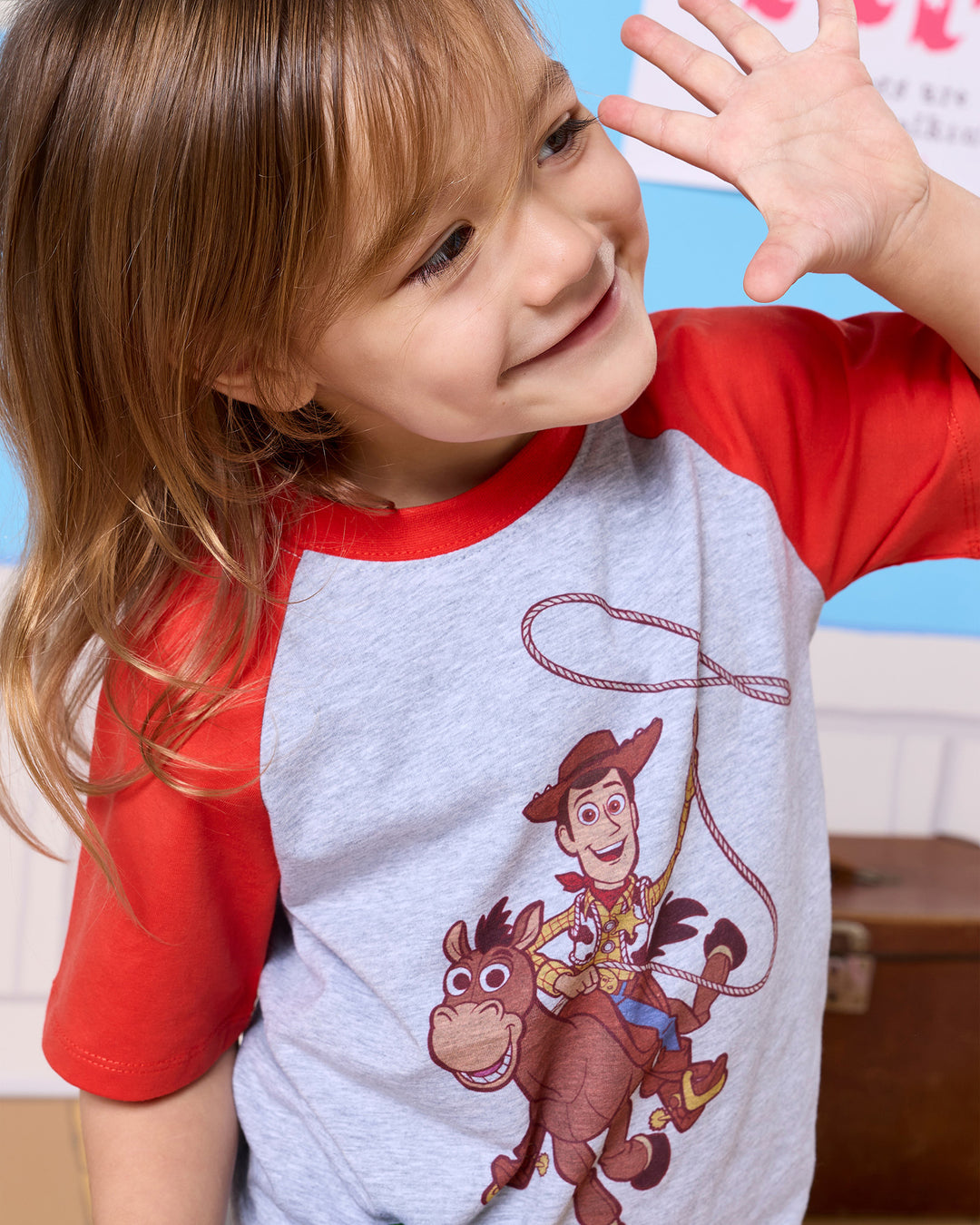 TOY STORY RAGLAN TEE - GREY MARLE