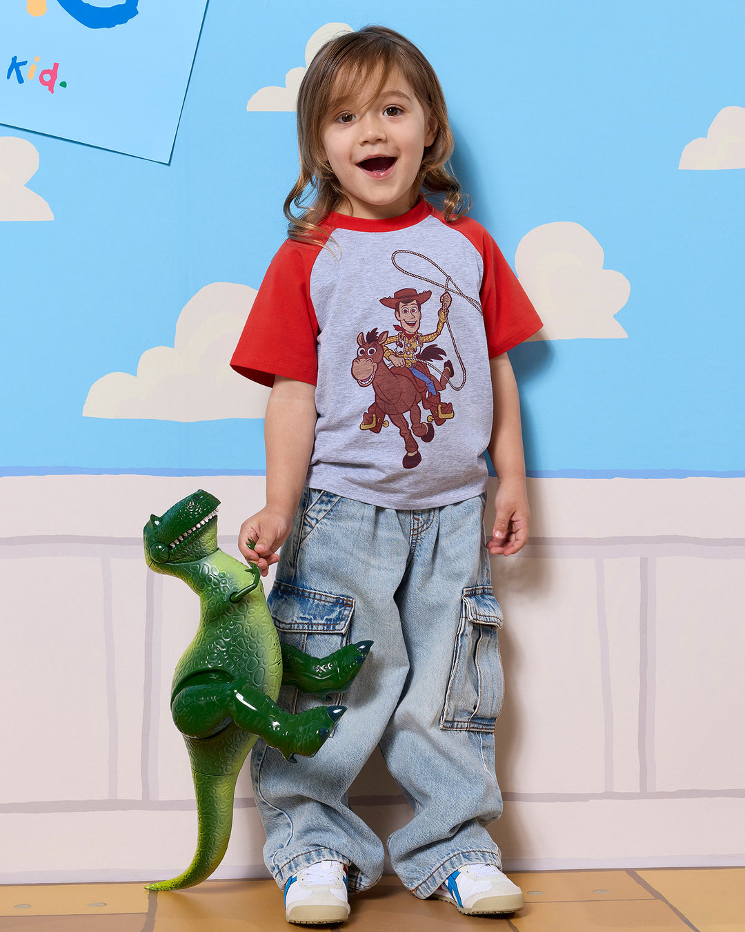 TOY STORY RAGLAN TEE - GREY MARLE | Rock Your Baby